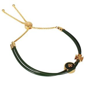 TORY BURCH • Enamel Wrap Logo Slider Bracelet